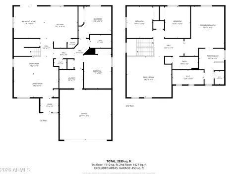 Floorplan - 2905 E Meadowview Dr, Gilbert, AZ 85298 photo 1 of 1