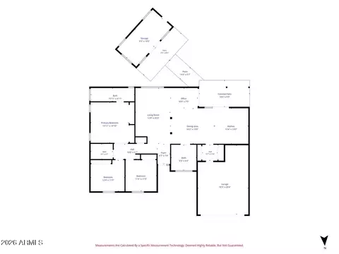 Floorplan - 4379 E Ludlow Dr, Phoenix, AZ 85032 photo 1 of 1