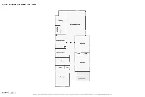 Floorplan - 5856 E Holmes Ave, Mesa, AZ 85206 photo 1 of 1