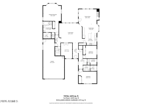 Floorplan - 1046 E Phelps St, Gilbert, AZ 85295 photo 1 of 1