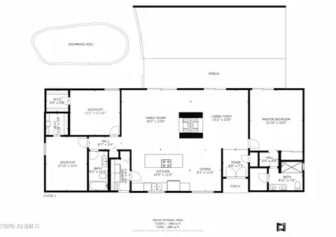 Floorplan - 2915 E Beryl Ave, Phoenix, AZ 85028 photo 1 of 2
