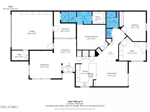 Floorplan - 1801 E Winter Dr, Phoenix, AZ 85020 photo 1 of 1