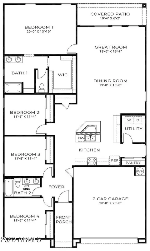 Floorplan - 3127 W Sonrisa Dr, Apache Junction, AZ 85120 photo 1 of 1