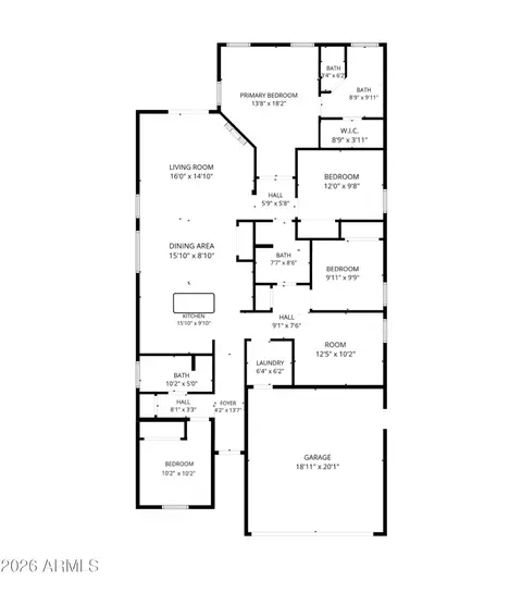 Floorplan - 2665 E Clifton Ave, Gilbert, AZ 85295 photo 2 of 2