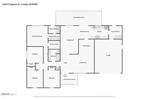 Floorplan - 2025 E Pegasus Dr, Tempe, AZ 85283 photo 1 of 1