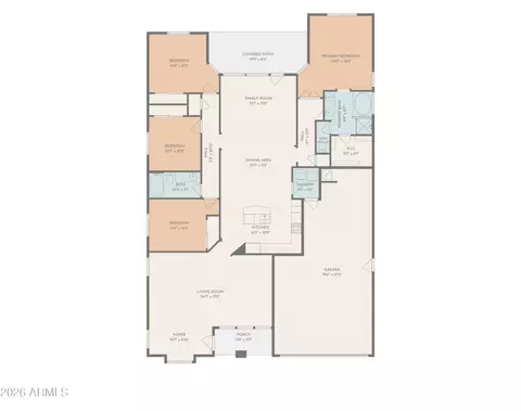 Floorplan - 3570 E Coconino Way, Gilbert, AZ 85298 photo 1 of 2