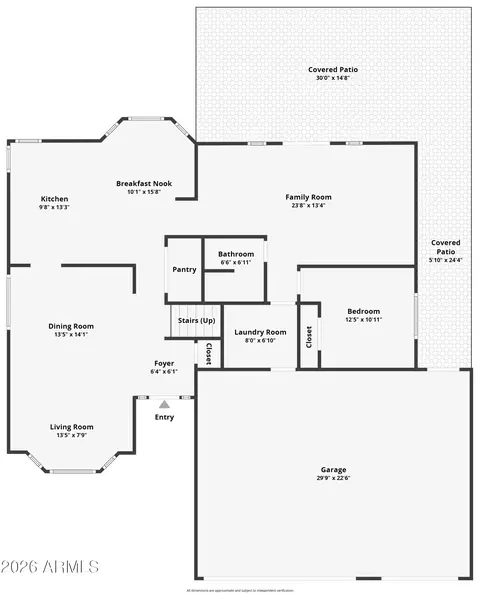Floorplan - 181 S Tiago Dr, Gilbert, AZ 85233 photo 1 of 2