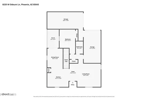 Floorplan - 8235 W Odeum Ln, Phoenix, AZ 85043 photo 1 of 1