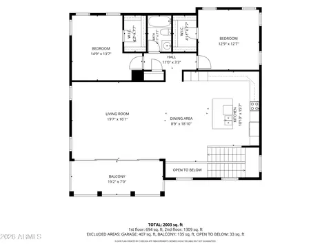 Floorplan - 4154 E Pony Ln, Gilbert, AZ 85295 photo 2 of 2