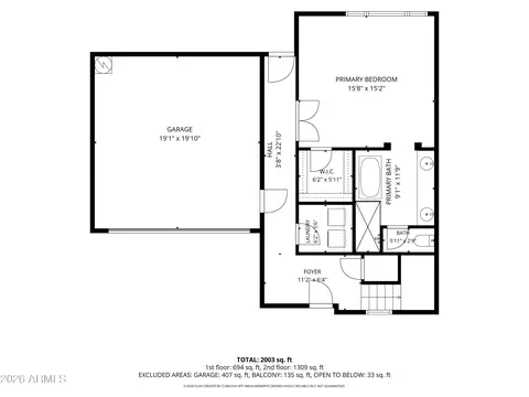 Floorplan - 4154 E Pony Ln, Gilbert, AZ 85295 photo 2 of 2