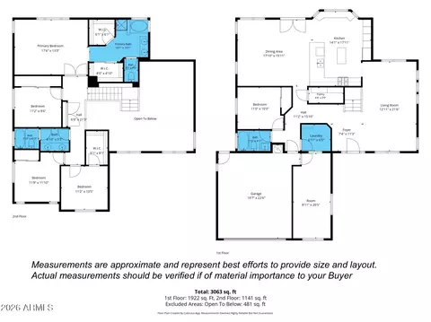 Floorplan - 1098 S Roca St, Gilbert, AZ 85296 photo 1 of 1