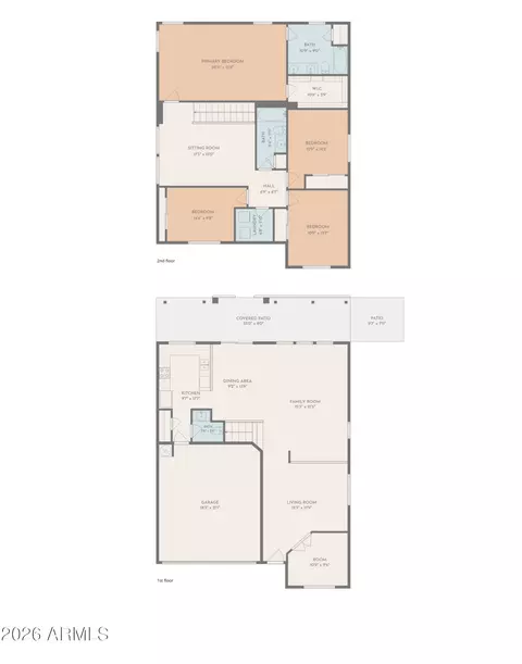 Floorplan - 11437 E Flower Ave, Mesa, AZ 85208 photo 3 of 5