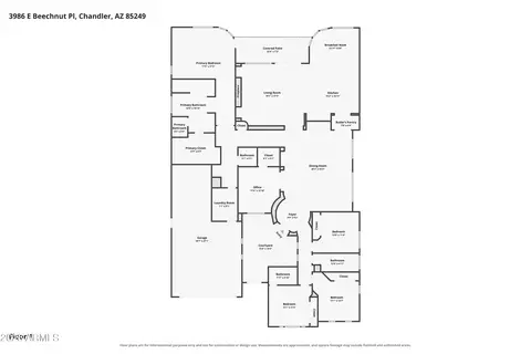 Floorplan - 3986 E Beechnut Pl, Chandler, AZ 85249 photo 1 of 1