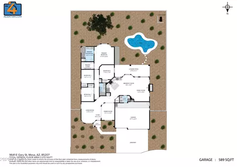 Floorplan - 9641 E Gary St, Mesa, AZ 85207 photo 1 of 3