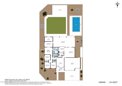 Floorplan - 11355 E Rutledge Ave, Mesa, AZ 85212 photo 1 of 3