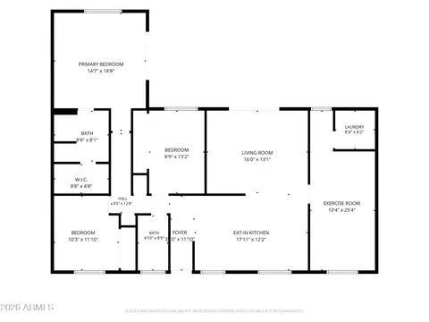 Floorplan - 4846 E Fairmount Ave, Phoenix, AZ 85018 photo 2 of 2