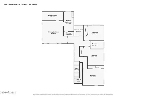 Floorplan - 1361 S Swallow Ln, Gilbert, AZ 85296 photo 3 of 3