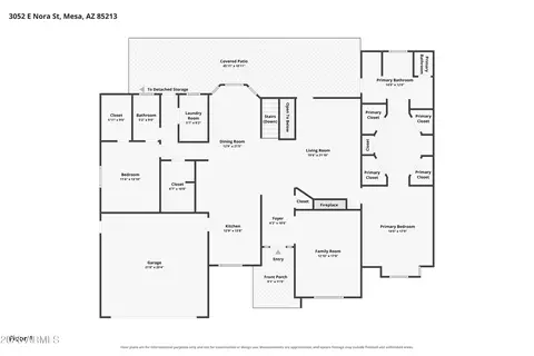 Floorplan - 3052 E Nora St, Mesa, AZ 85213 photo 3 of 3