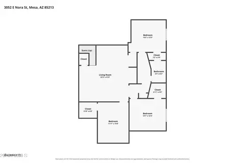 Floorplan - 3052 E Nora St, Mesa, AZ 85213 photo 1 of 3