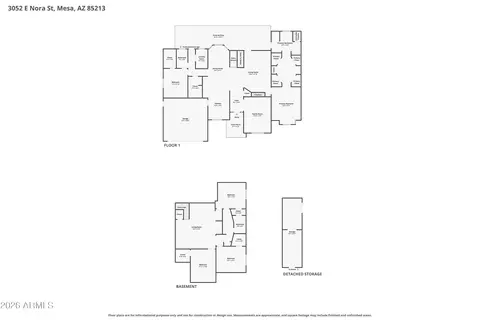Floorplan - 3052 E Nora St, Mesa, AZ 85213 photo 2 of 3