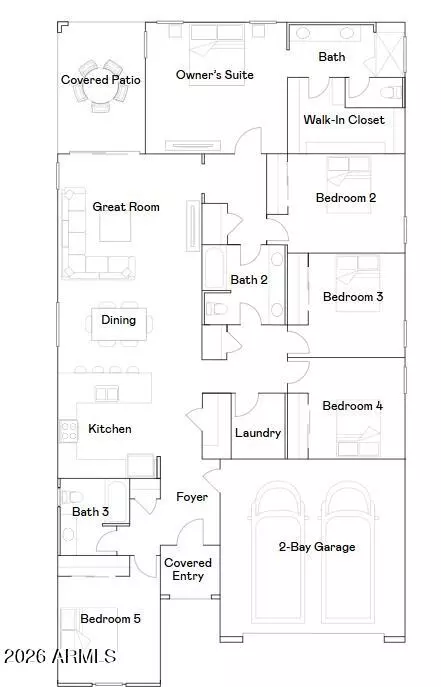 Floorplan - 9526 W Weldon Ave, Phoenix, AZ 85037 photo 1 of 1