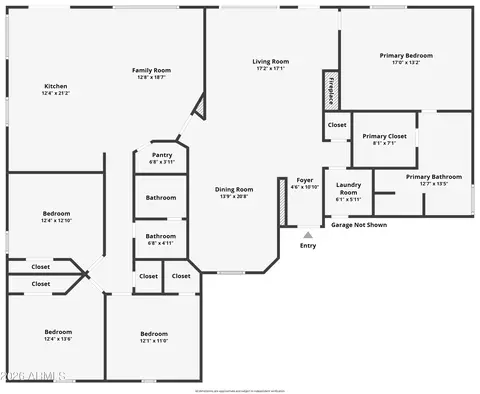 Floorplan - 8136 E Fox St, Mesa, AZ 85207 photo 1 of 1