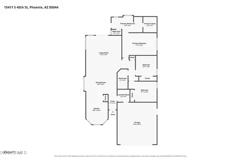 Floorplan - 15411 S 45th St, Phoenix, AZ 85044 photo 1 of 1