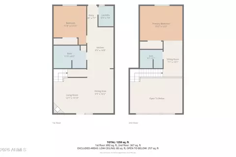 Floorplan - 2290 Thunderbird Way, Overgaard, AZ 85933 photo 2 of 6