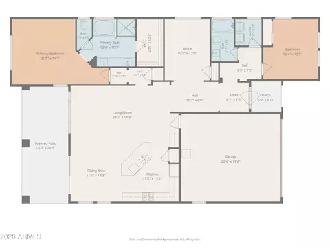Floorplan - 11113 E Quarry Ave, Mesa, AZ 85212 photo 1 of 2