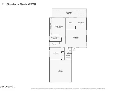 Floorplan - 2111 E Paradise Ln, Phoenix, AZ 85022 photo 1 of 1