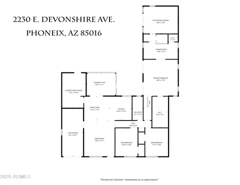 Floorplan - 2230 E Devonshire Ave, Phoenix, AZ 85016 photo 1 of 2