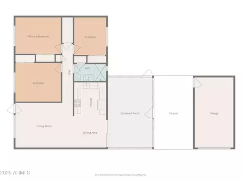 Floorplan - 345 W Montecito Ave, Phoenix, AZ 85013 photo 1 of 1