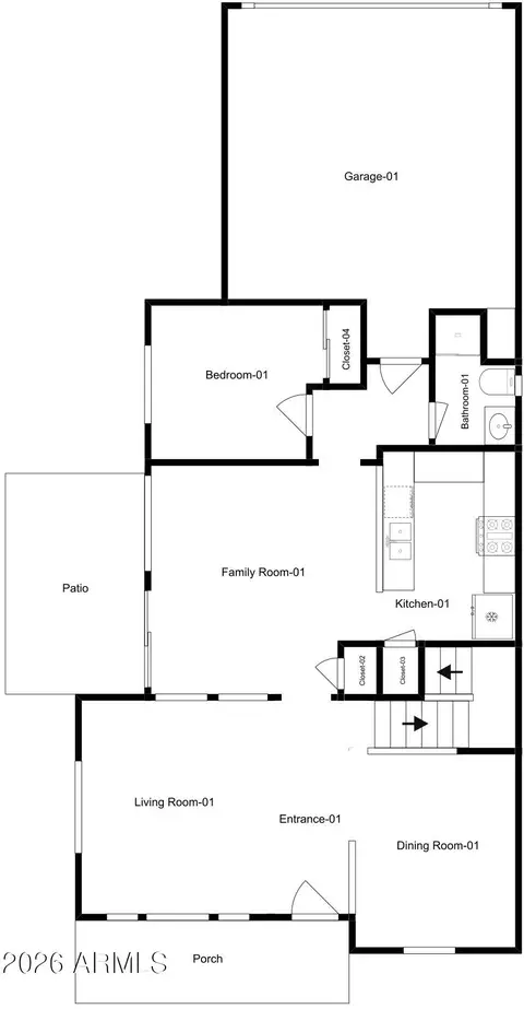 Floorplan - 3726 E Yeager Dr, Gilbert, AZ 85295 photo 2 of 2