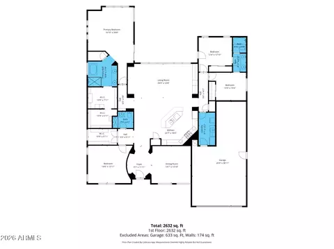 Floorplan - 8721 E Nance St, Mesa, AZ 85207 photo 1 of 1
