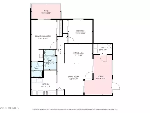 Floorplan - 2446 E 5th Pl, Tempe, AZ 85288 photo 1 of 3