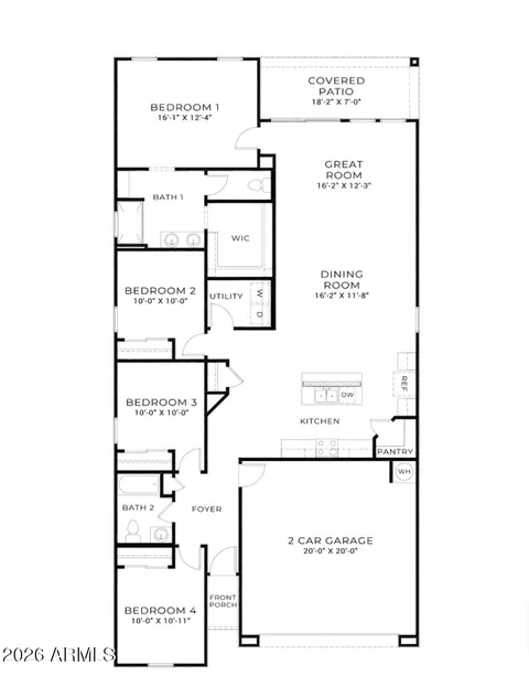 Floorplan - 3402 W Shanley Ave, Apache Junction, AZ 85120 photo 1 of 1