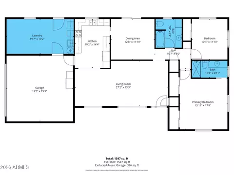 Floorplan - 6408 E Dallas St, Mesa, AZ 85205 photo 1 of 3