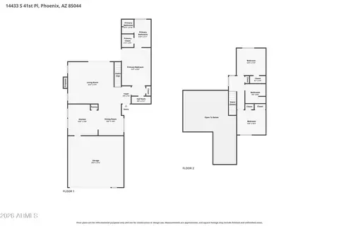 Floorplan - 14433 S 41st Pl, Phoenix, AZ 85044 photo 1 of 2