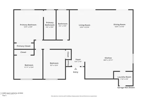 Floorplan - 1703 E Laguna Dr, Tempe, AZ 85282 photo 1 of 1