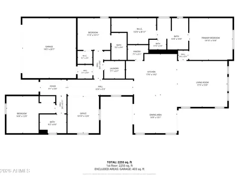 Floorplan - 9906 E Timpani Ln, Mesa, AZ 85212 photo 2 of 2