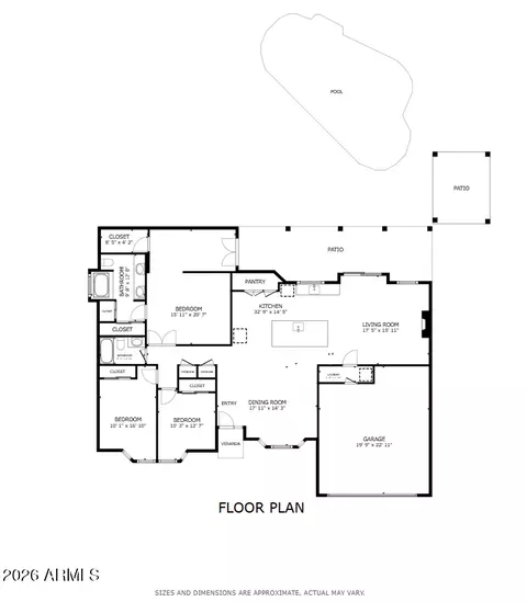 Floorplan - 4725 E Le Marche Ave, Phoenix, AZ 85032 photo 1 of 2