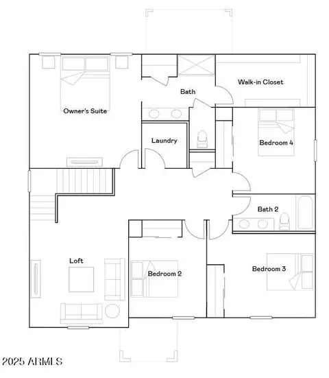 Floorplan - 9614 W Mitchell Dr, Phoenix, AZ 85037 photo 2 of 2