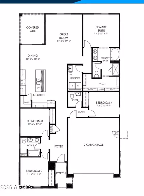 Floorplan - 10016 S Sombrero Trl, Apache Junction, AZ 85120 photo 1 of 1