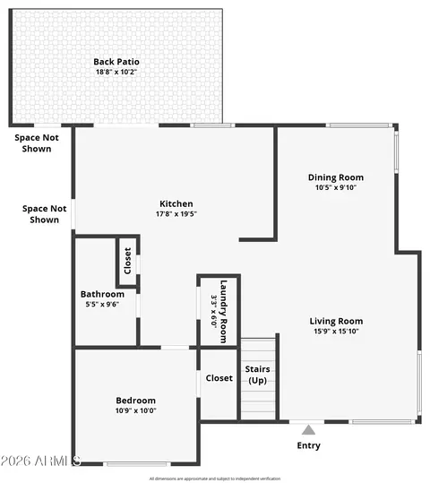 Floorplan - 3826 E Park Ave, Phoenix, AZ 85044 photo 1 of 2