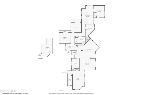 Floorplan - 7260 Eagle Crest Dr #34, Mesa, AZ 85207 photo 2 of 2