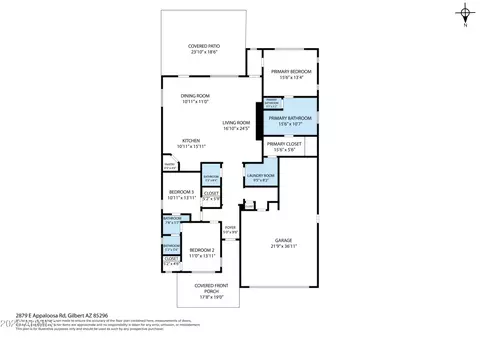 Floorplan - 2879 E Appaloosa Rd, Gilbert, AZ 85296 photo 4 of 4