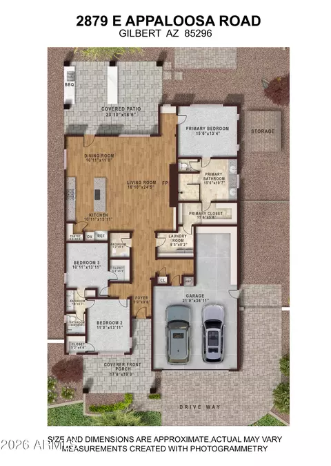 Floorplan - 2879 E Appaloosa Rd, Gilbert, AZ 85296 photo 1 of 4