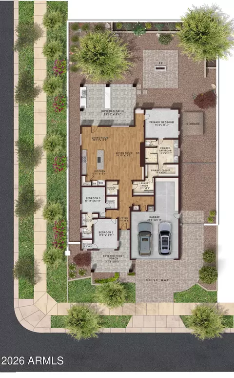Floorplan - 2879 E Appaloosa Rd, Gilbert, AZ 85296 photo 2 of 4