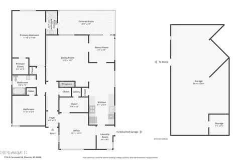 Floorplan - 1726 E Coronado Rd, Phoenix, AZ 85006 photo 1 of 1