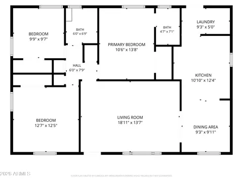 Floorplan - 2319 Earll Dr, Phoenix, AZ 85016 photo 1 of 1